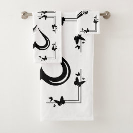 "Butterfly & Heart" Bath Towell Set バスタオルセット