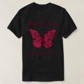 Butterfly Hope For A Cure Antiphospholipid Syndrom Tシャツ (デザイン正面)