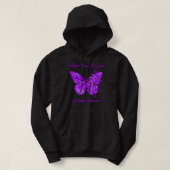 Butterfly Hope For A Cure Epilepsy Awareness  パーカ (デザイン正面)