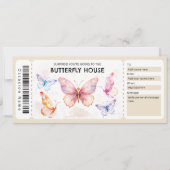  Butterfly House Gift Certificate 招待状 (正面)