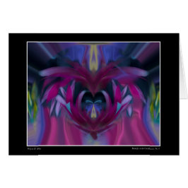 Butterfly in the Cornflowers No 3カード