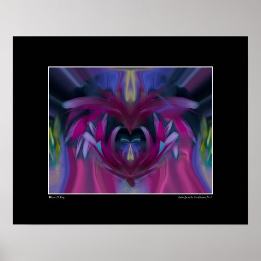 Butterfly in the Cornflowers No 3ポスター ポスター (正面)