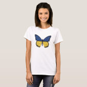 butterfly in ukrainian colors tシャツ (正面フル)