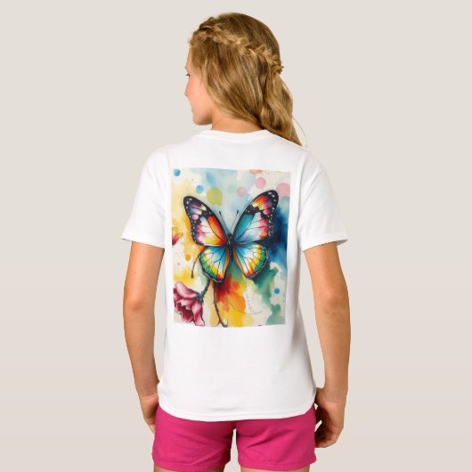 Butterfly Ink Customizable Tシャツ (裏面フル)
