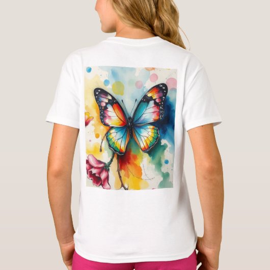 Butterfly Ink Customizable Tシャツ (裏面)