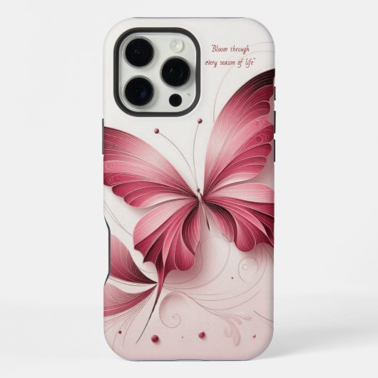 BUTTERFLY Iphoneケース iPhone 16 Pro Maxケース (裏面)