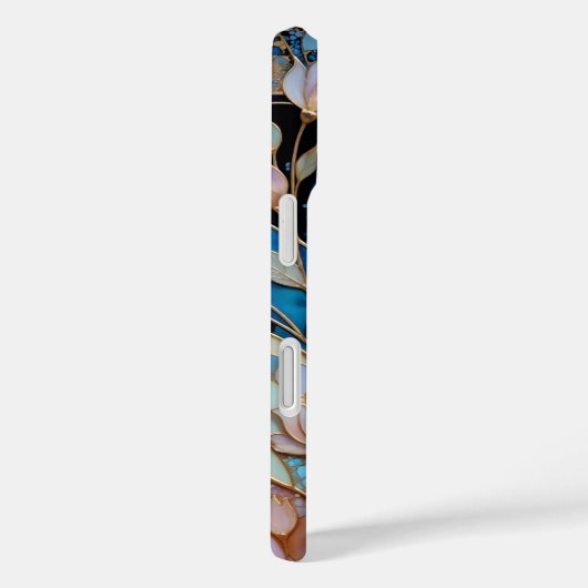 Butterfly iPhone Case Stained Glass Floral Case-Mate iPhoneケース (裏面 / 右)