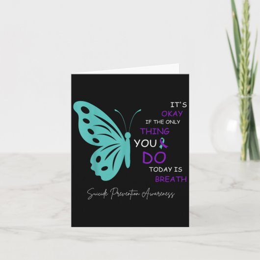Butterfly Its Okay If The Only Thing You Do Today  カード (正面)