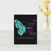 Butterfly Its Okay If The Only Thing You Do Today  カード (黄色い花)