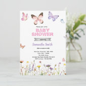 Butterfly Kisses and Baby Wishes Invitation 招待状 (スタンド正面)