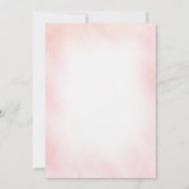 Butterfly Kisses Baby Wishes Floral Baby Shower 招待状 (裏面)