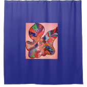 Butterfly Leaf Portrait シャワーカーテン (正面)