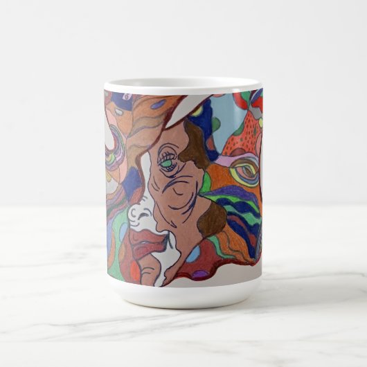 Butterfly Leaf Portrait Coffee Mug コーヒーマグカップ (中央)