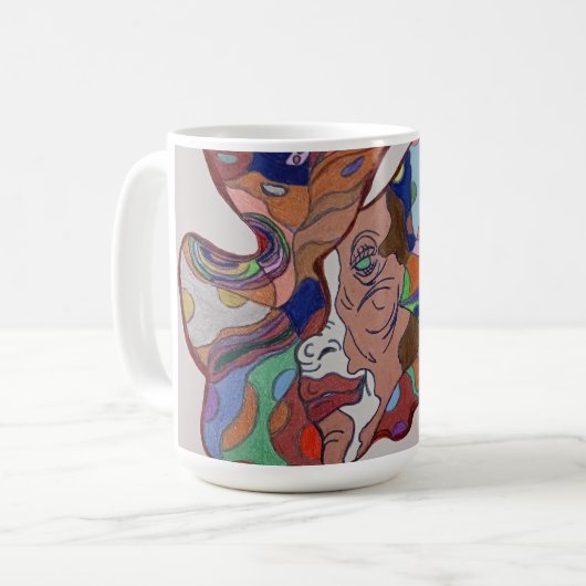 Butterfly Leaf Portrait Coffee Mug コーヒーマグカップ (正面左)