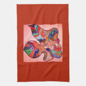 Butterfly Leaf Portrait Kitchen Towel キッチンタオル (縦)