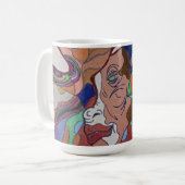 Butterfly Leaf Portrait Mug コーヒーマグカップ (正面左)