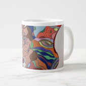 Butterfly Leaf Portrait Specialty Mug ジャンボコーヒーマグカップ (正面右)