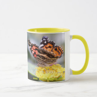 Butterfly Lifecycle Coffee Mアメリカの色彩の鮮やかな女性 マグカップ