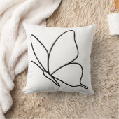 Butterfly Line Art –  Insect Illustration  クッション (ブランケット)
