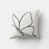 Butterfly Line Art –  Insect Illustration  クッション (裏面)