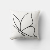 Butterfly Line Art –  Insect Illustration  クッション (正面)