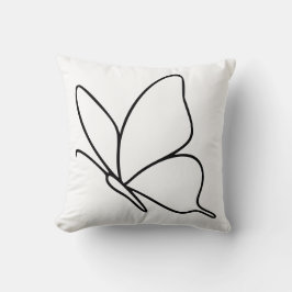 Butterfly Line Art –  Insect Illustration  クッション