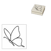 Butterfly Line Art –  Insect Illustration  ラバースタンプ (押印)