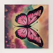 Butterfly Logo Puzzle | Beautiful Colorful Butterf ジグソーパズル (横)
