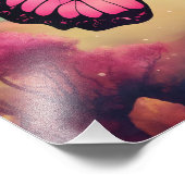 Butterfly Logo Throw Pillow フォトプリント (角)