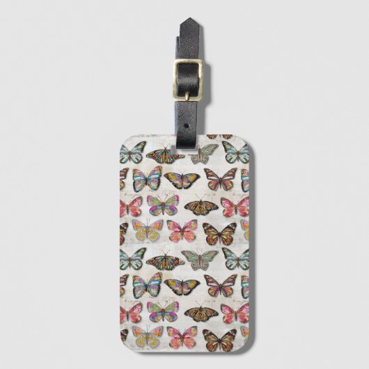 Butterfly Love ラゲッジタグ (正面縦)