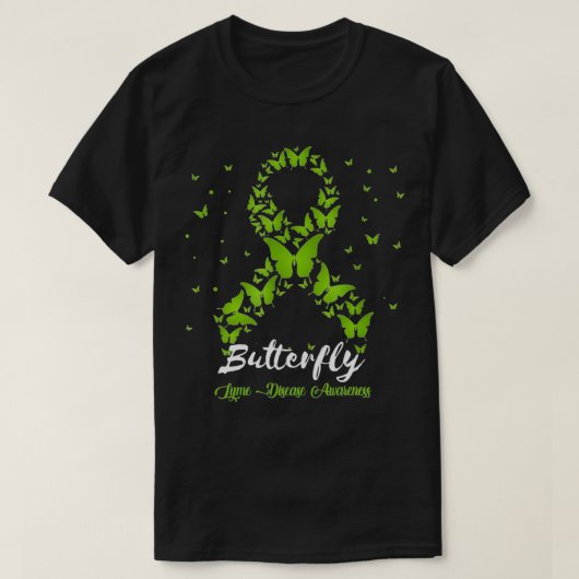 Butterfly Lyme Disease Awareness Women Tシャツ (デザイン正面)