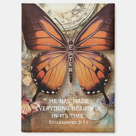 Butterfly Magnet Ecclesiastes 3:11 マグネット