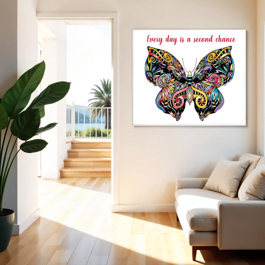 Butterfly Mandala ポスター