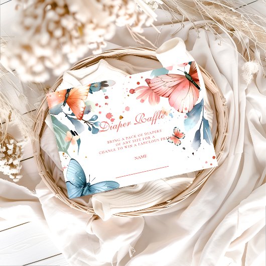 Butterfly Meadow Diapper Raffle エンクロージャーカード