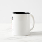 Butterfly Monarch Abstract Artistic Line Art ツートーンマグカップ (正面右)