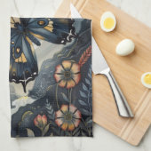 Butterfly & Moon                                 キッチンタオル (四つ折り)