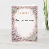 Butterfly Moon Mother’s Day Card from Son for Mom カード (正面)