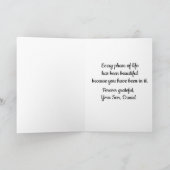 Butterfly Moon Mother’s Day Card from Son for Mom カード (内部)