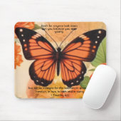 Butterfly Mouse Pad 1 Timothy 4:12 マウスパッド (マウス)