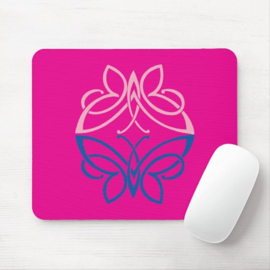 Butterfly Mousepad マウスパッド (マウス)