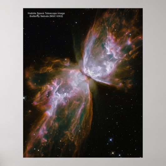 Butterfly Nebula (NGC 6302) poster ポスター (正面)