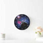 Butterfly Nebula Numbered Acrylic Wall Clock ラウンド壁時計 (ホーム)