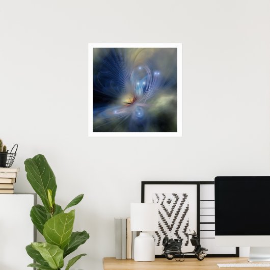 BUTTERFLY NEBULA PRINT ポスター (ホームオフィス)