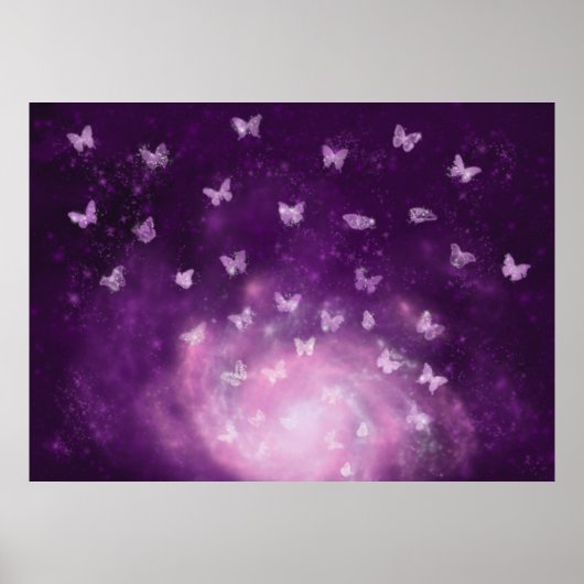 Butterfly Nebula Print ポスター (正面)