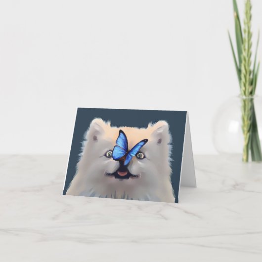 BUTTERFLY NOSE THANK YOU CARD サンキューカード (正面)