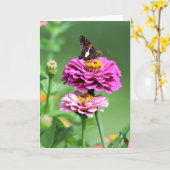 Butterfly Note Cardとの会話 カード (黄色い花)