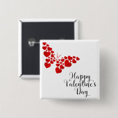 Butterfly of hearts 缶バッジ (正面&裏面)