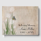 Butterfly on a Puff Flower Memorial Service ゲストブック (正面)