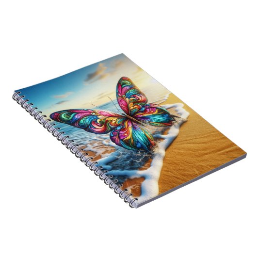 Butterfly on beach ノートブック (右側)