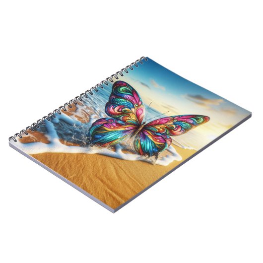 Butterfly on beach ノートブック (左側)